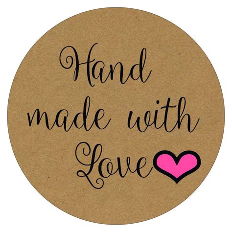 handmade with love stickers